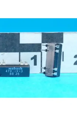 Fast Shipping WABASH - 470-19-3 - Relay, dip. DPST NO 12VDC 250mA.