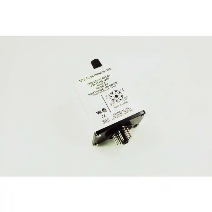 NTE Electronics Inc. - R28-11A10-120K - Relay, power. TDR DPDT 10Amp 120VAC. Affordable