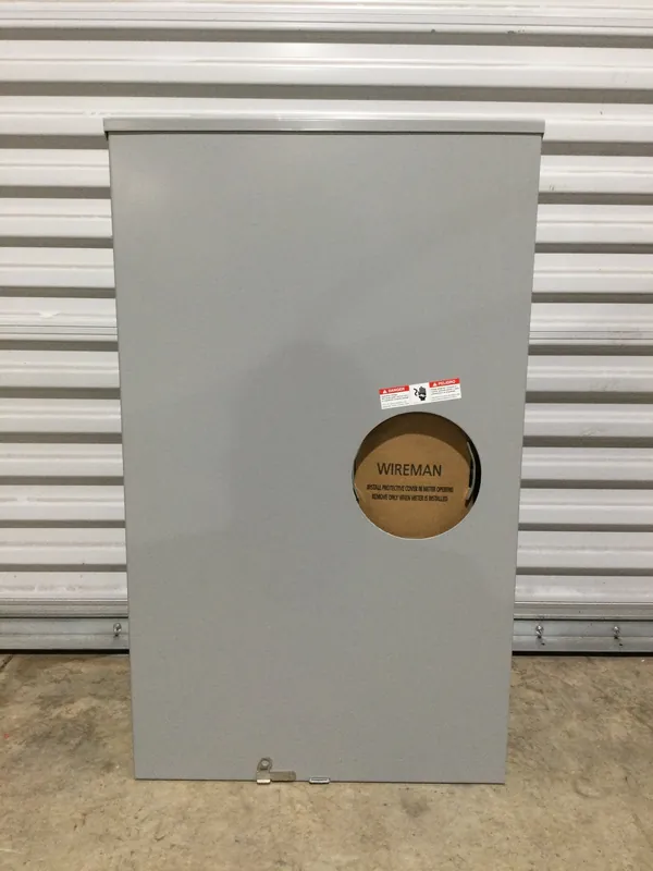 Professional Grade Siemens/Talon 44707-02FL 320A Continuous/400A Max 3 Phase 600VAC 7 Jaw Ringless Meter Socket (New)