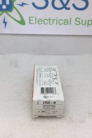 Low Price Pass & Seymour/Legrand CR20/CR20-W 20A 125V Commercial Grade Duplex Receptacle White