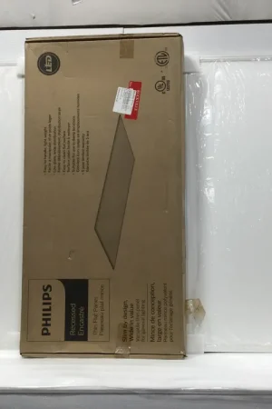 Pack of 2 Philips Lighting P2FXP42B835-4-DS-UNV-DIM 2'X4' LED Thin Flat Panel Light Fixture 120-277 VAC w/Dimming Driver Time-Limited