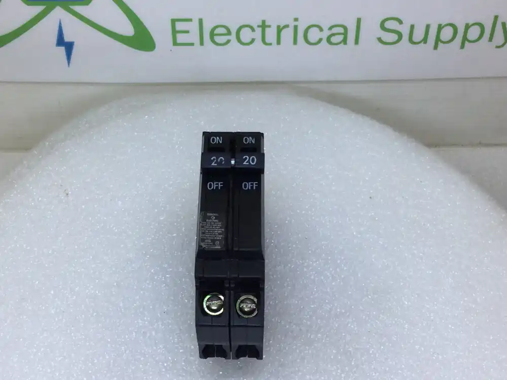 GE THQP220 20 Amp 2 Pole 120/240V Circuit Breaker - Old Style Viral