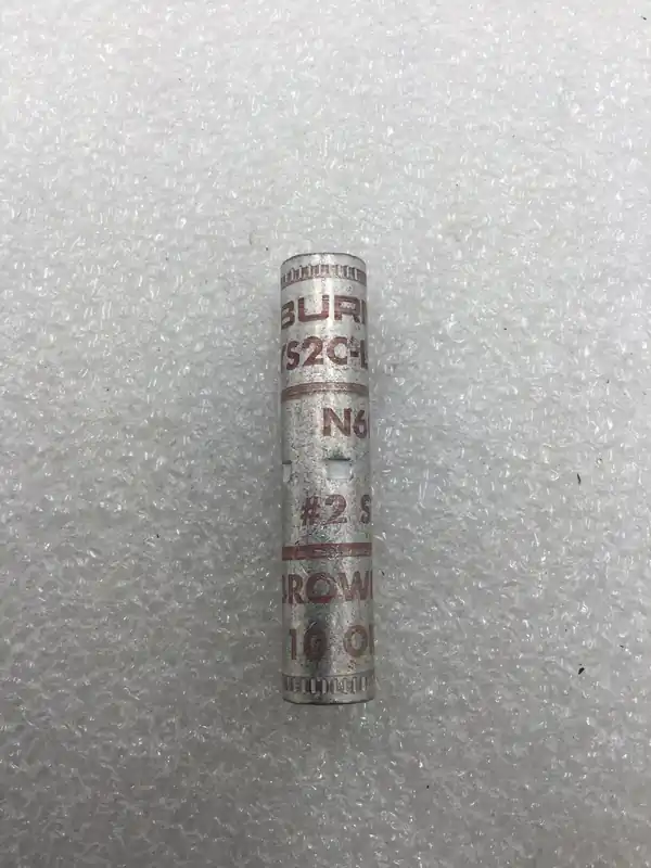Place Order Burndy YS2C-L Butt Splice for #2 Str Aluminum/Copper Wire (Brown Die)