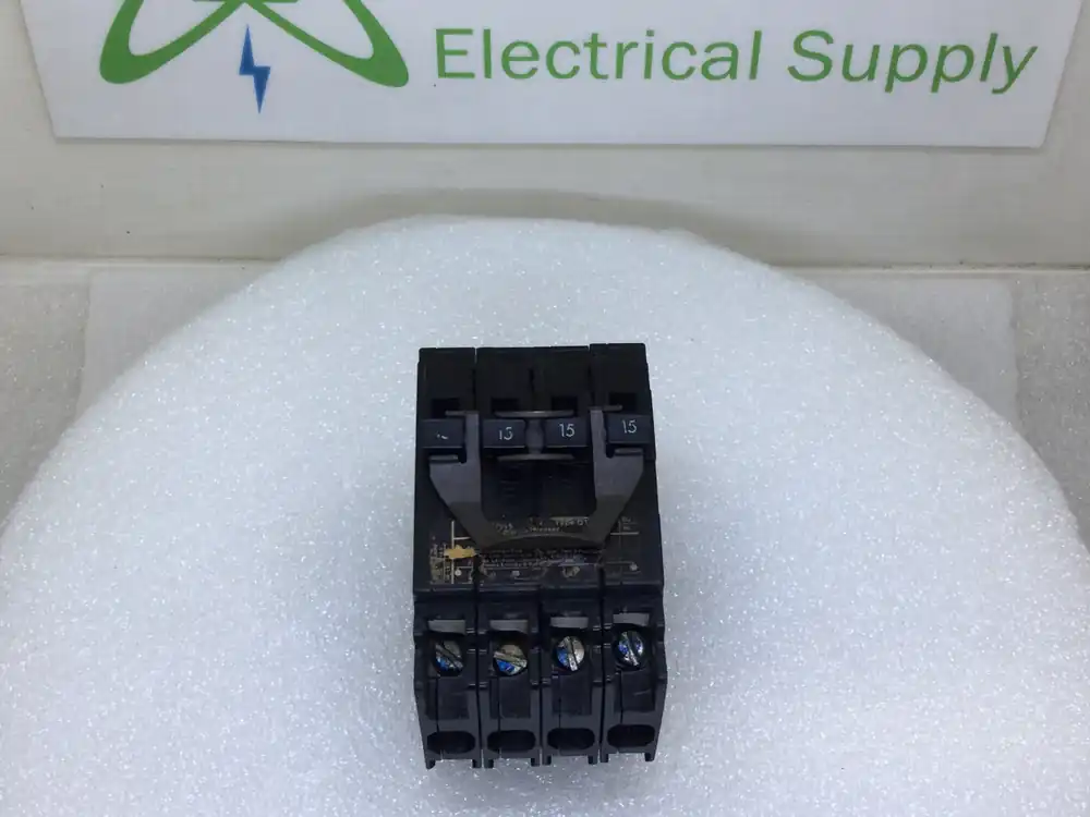 Siemens Q21515 15-15 Amp 120/240v 4 Pole Type QT Circuit Breaker - Flawed One Day Deal