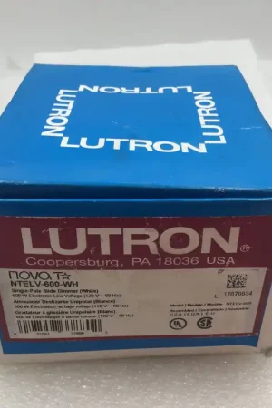 Buy Today Lutron NTELV-600-WH Single Pole Slide Dimmer - White