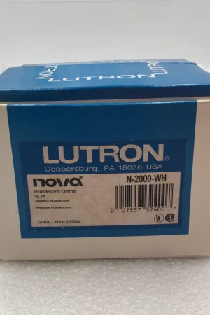Lutron N-2000-WH Incandescent Light Dimmer Handmade