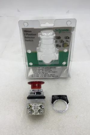 Schneider Electric 9001AS1 30mm 2 Position SPDT Selector Switch Nema 1-13 Rated New Arrival