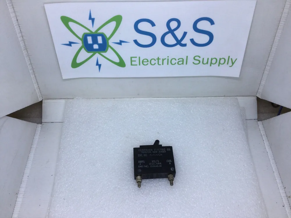 Heinemann Electric LS8645-51 Circuit Breaker 5 Amp 50VDC Max. Current 5 Cat.No. AM12MG6 Weekend Sale