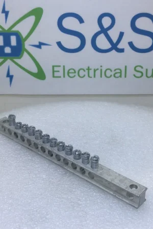 14 Position 4-14AWG 120/240V Grounding Bar 6 5/8" x 1/2" Price Cut