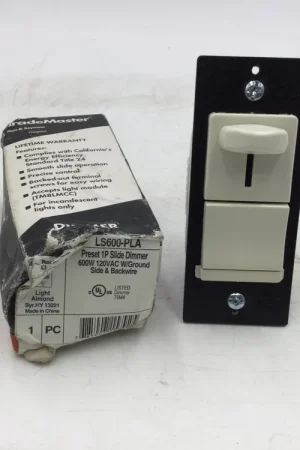 Pass & Seymour Legrand LS600-PLA Incandescent Slide Switch for Dimmable LED 125V 600A Next Day Delivery
