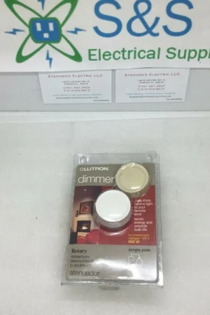 Lutron D-600ph-Dk 600w, 120v Push Rotary Dimmer, White/Ivory Single Pole Super Sale