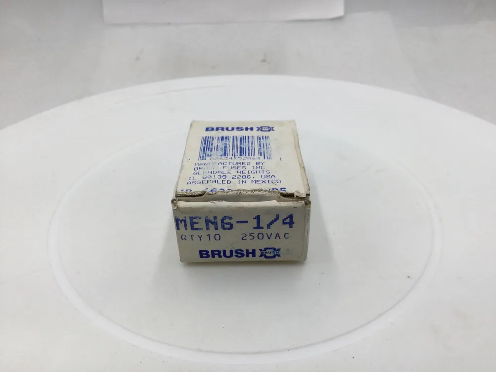 Brush MEN6-1/4 6.25 Amp 250V Time Delay Fuse Next Day Delivery