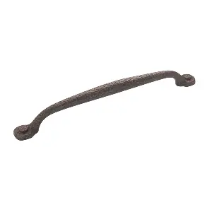 Bargain Hickory Hardware Refined Rustic Pull 224mm Center to Center Rustic Iron P2995-RI