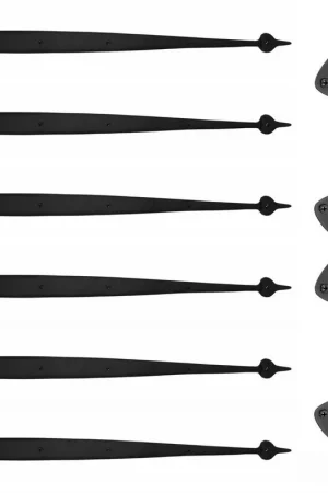 Acorn Manufacturing Large Spear Garage Door Hardware Kit Matte Black GAR4B Deal