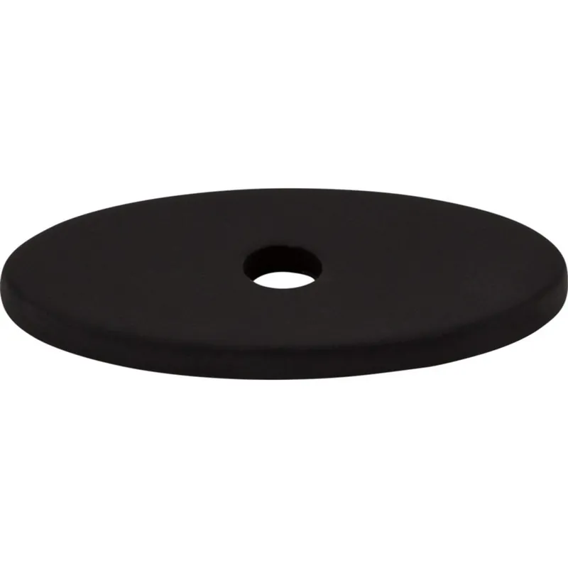 Top Knobs Sanctuary Oval Backplate 1-1/4" Dia Sanctuary Flat Black TK58BLK Must Have