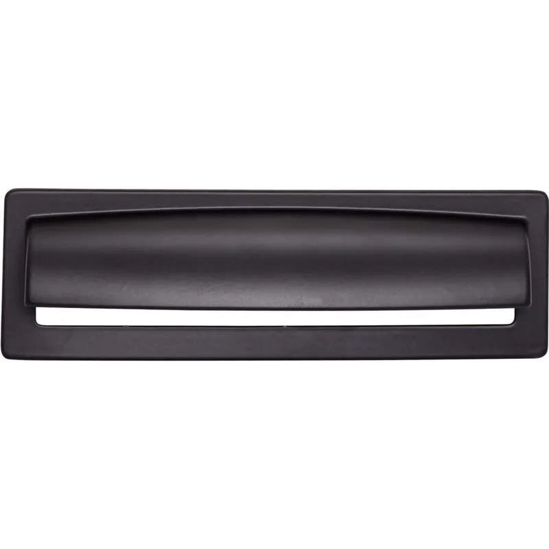 Top Knobs Lynwood Hollin Cup Pull 5-1/16" Center to Center Flat Black TK938BLK Bulk Order