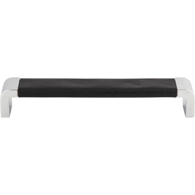 Atlas Homewares Paradigm Pull 6-5/16" Center to Center CH & Black Leather 3151-BL Shop Now