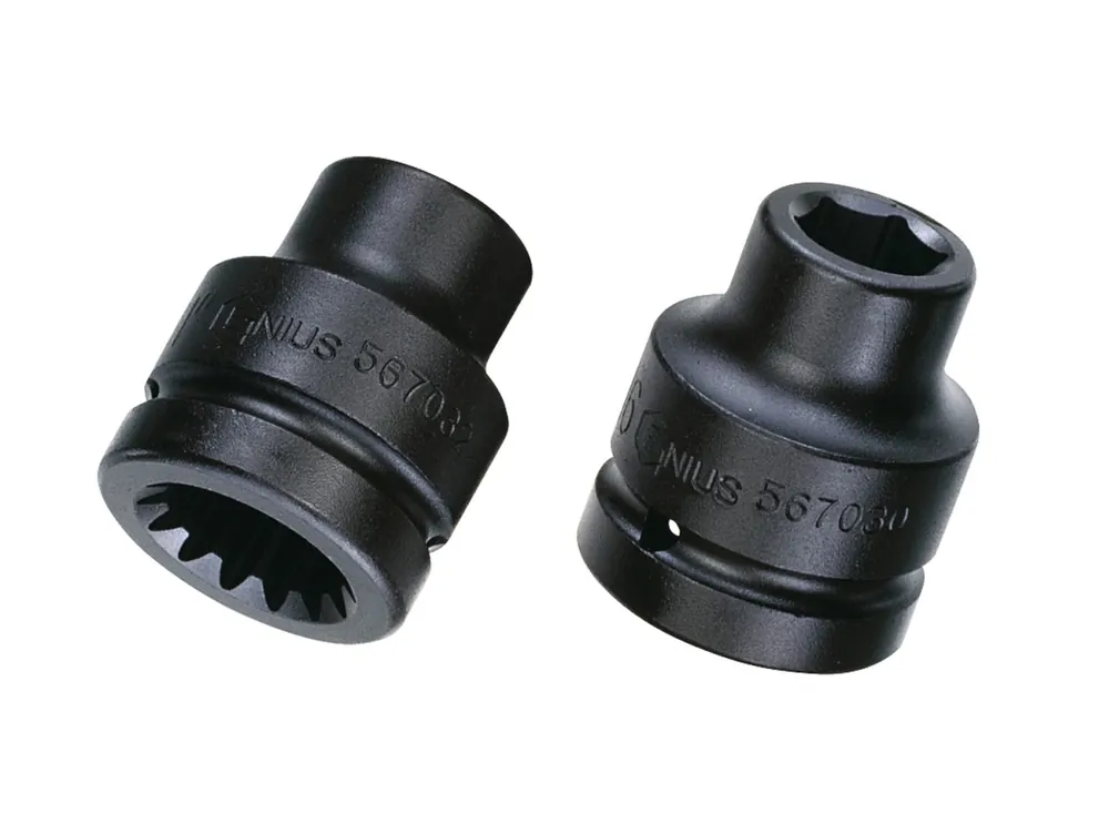 Clearance #5 Spline Drive 1" Impact Socket - Genius Tools