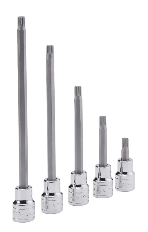 1/2" Dr. M14 Triple Square Bit Socket 190mmL - Genius Tools Grab Now