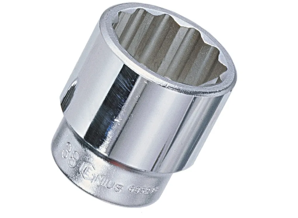 1" Dr. 2-13/16" 12-pt Hand Socket - Genius Tools Limited Edition