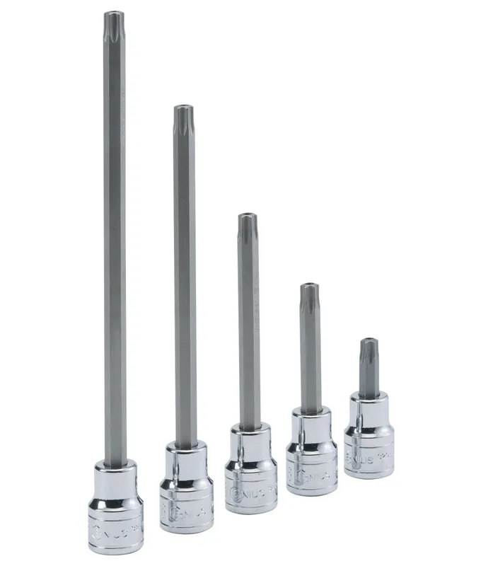 Original 3/8" Dr. T-40 Tamperproof Star Bit Socket 140mmL - Genius Tools