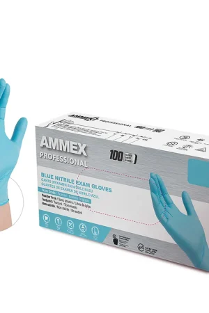 Mega Sale Ammex | APFN44100 | Nitrile PF Exam Gloves M