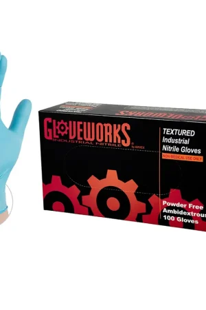 Editor’s Pick Ammex | INPF44100 | Gloveworks Nitrile Powder Free Gloves M
