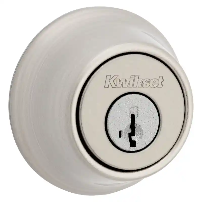 Kwikset 660 15 RCAL RCS Deadbolt, SmartKey Key, Metal, Satin Nickel, 2-3/8 to 2-3/4 in Backset, K3 Keyway Limited Time
