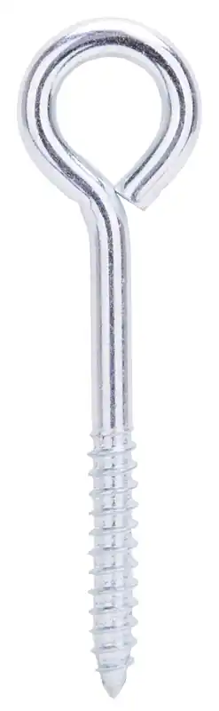 Crafted ProSource LR252 Lag Screw Eye, 9.3 mm Thread, Screw Thread, 2 in L Thread, 1-3/8 in Dia Eye, 302 lb Working Load, Steel