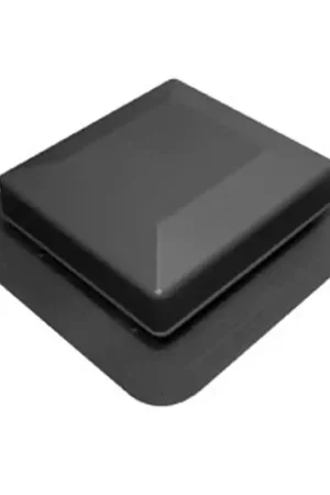 Trusted Brand Duraflo 6050BR Roof Vent, 16.88 in OAW, 50 sq-in Net Free Ventilating Area, Polypropylene, Brown