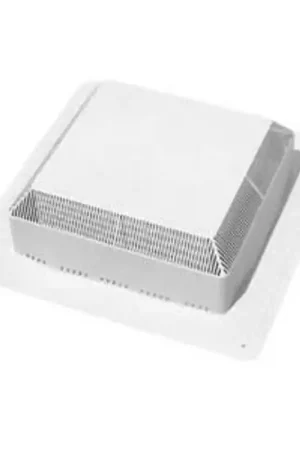 Best Choice Duraflo 60PRO50G Roof Vent, 18-23/64 in OAW, 50 sq-in Net Free Ventilating Area, Polypropylene, Gray