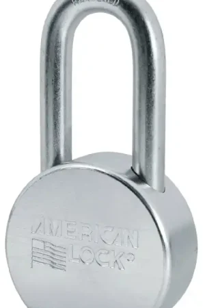 Brand New American Lock A703KA Padlock, Keyed Alike Key, 7/16 in Dia Shackle, 2 in H Shackle, Hardened Boron Alloy Steel Shackle