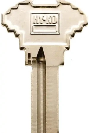 Budget Hy-Ko 11010SC19 Key Blank, Brass, Nickel, For: Schlage Cabinet, House Locks and Padlocks, SC19 Key Number