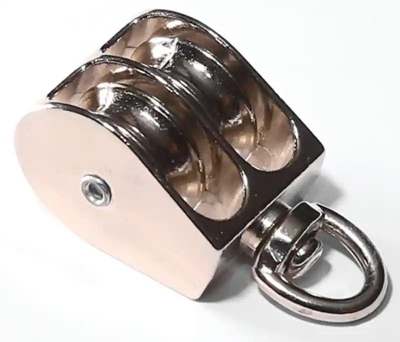 Baron 0178ZD-1 Rope Pulley, 1/4 in Rope, 1 in Sheave, Zinc Top Pick