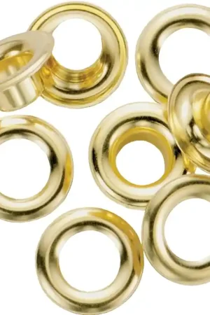 Worldwide Shipping General 1261-2 Grommet Refill, Includes: (24) Grommets, Brass