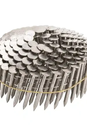 Stinger 0611094S Roofing Nail, 1-1/2 in L, 0.12 in Gauge, 304 Stainless Steel, Flat Head, Ring Shank Buy Today