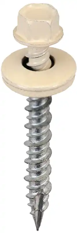 Acorn International SW-MW15LS250 Screw, #9 Thread, Light Stone, Hex Drive, Self-Tapping, Type 17 Point, 250/BAG Clearance