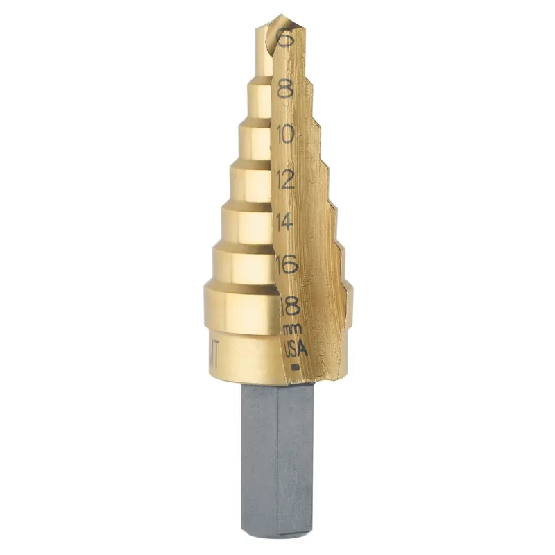 Limited Time Titanium Metric Self-Starting Step Drill 6mm-18mm - Unibit