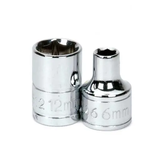 Authentic 3/8" Drive Shallow Socket 12 Point 16MM - J.H. Williams