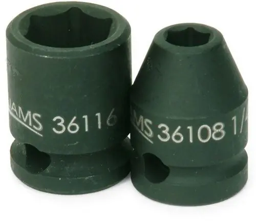1/2 Shallow 6 Point Impact Socket 3/8 Drive - J.H. Williams Limited Time