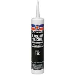 #16 Black Silicone Adhesv EACH - Permatex Best Price
