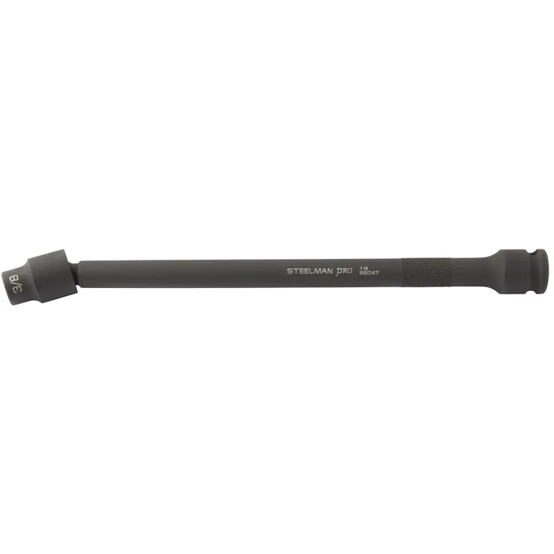 Grab Now 3/8" Dr. x 9" Long Ball-Joint Impact Socket, 3/8" - Steelman